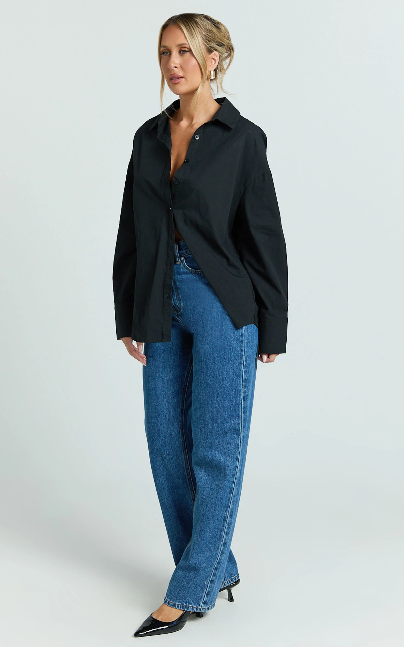 Terah Shirt - Button Up Shirt in Black - Image 4