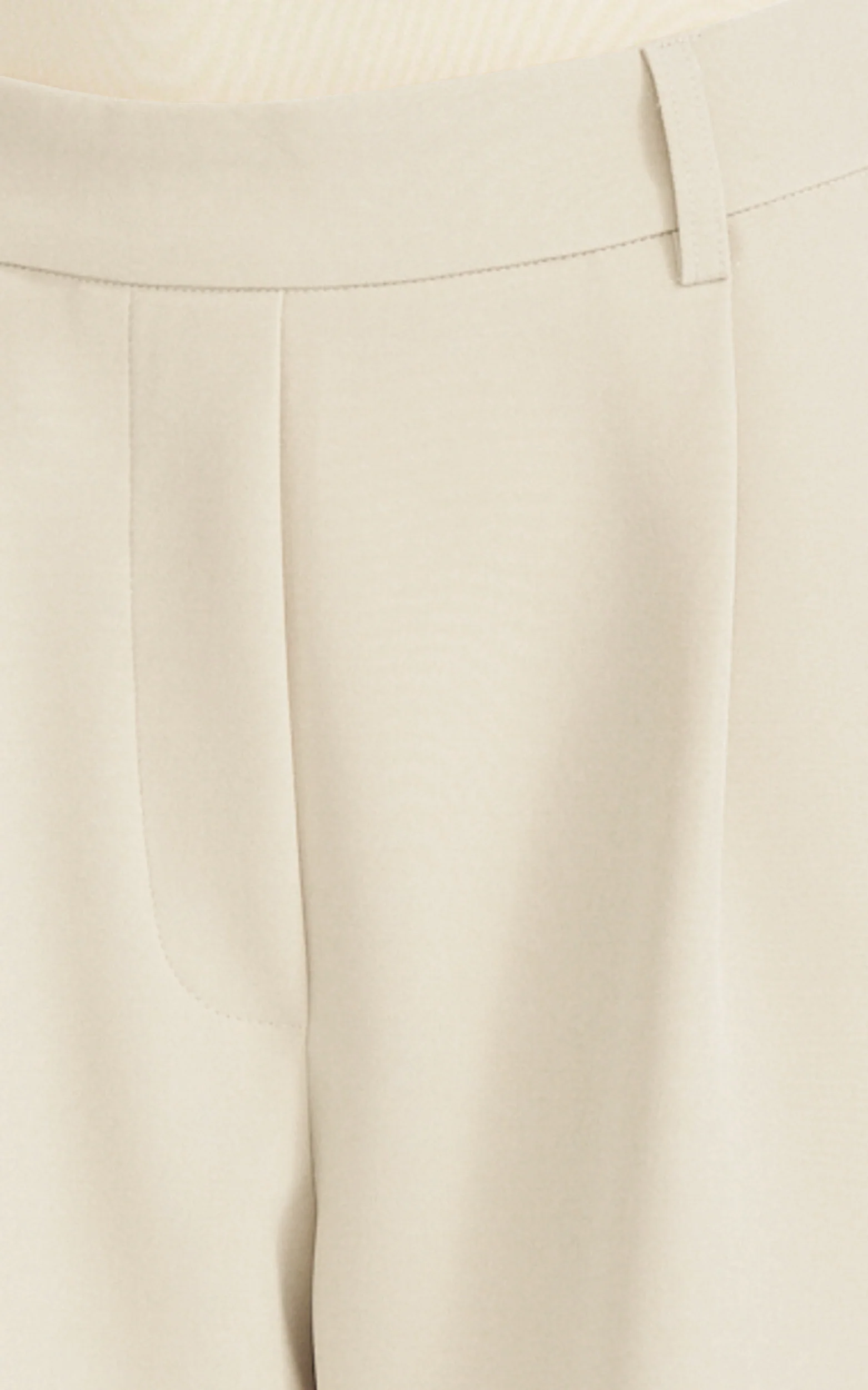 Tessa Pants - Elastic Back Pull On Tailored Pants in Beige - Image 6