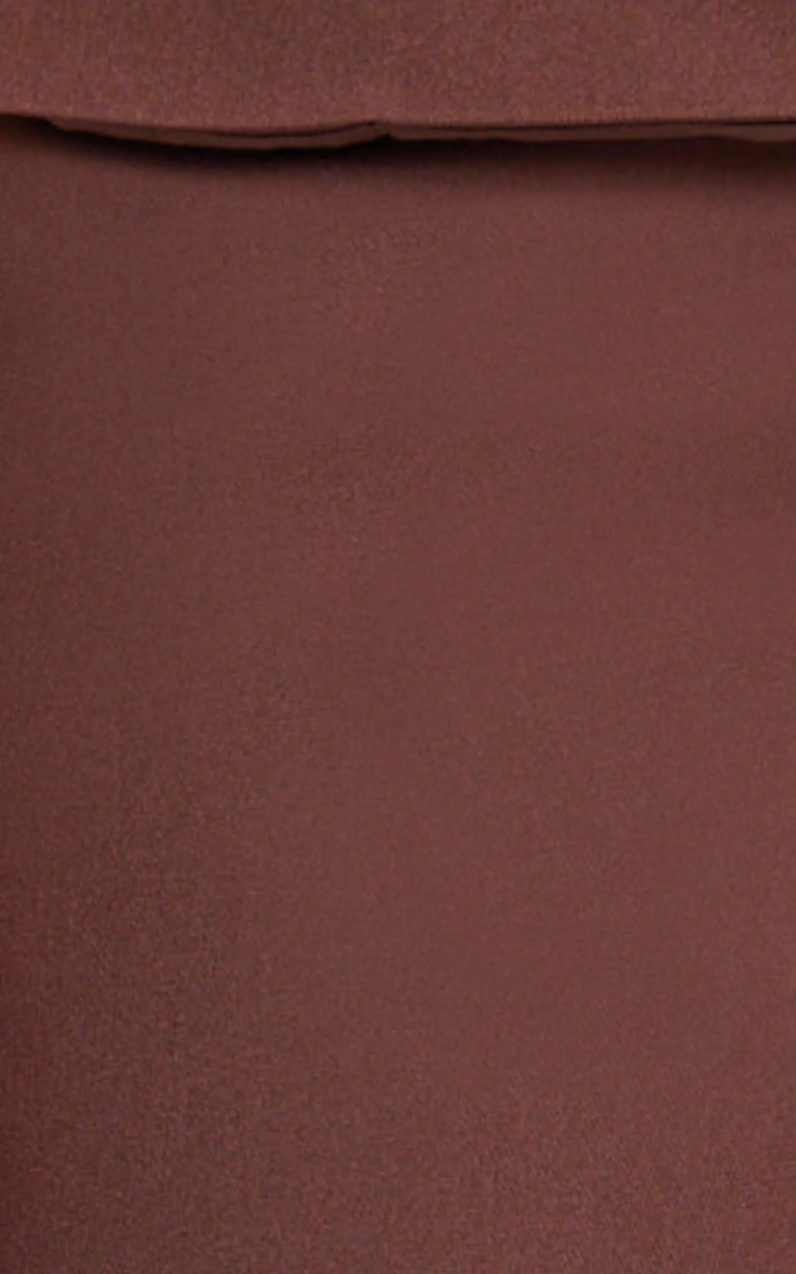 Tessa Pants - Mid Rise Straight Leg Tailored Pants in Brown - Image 7