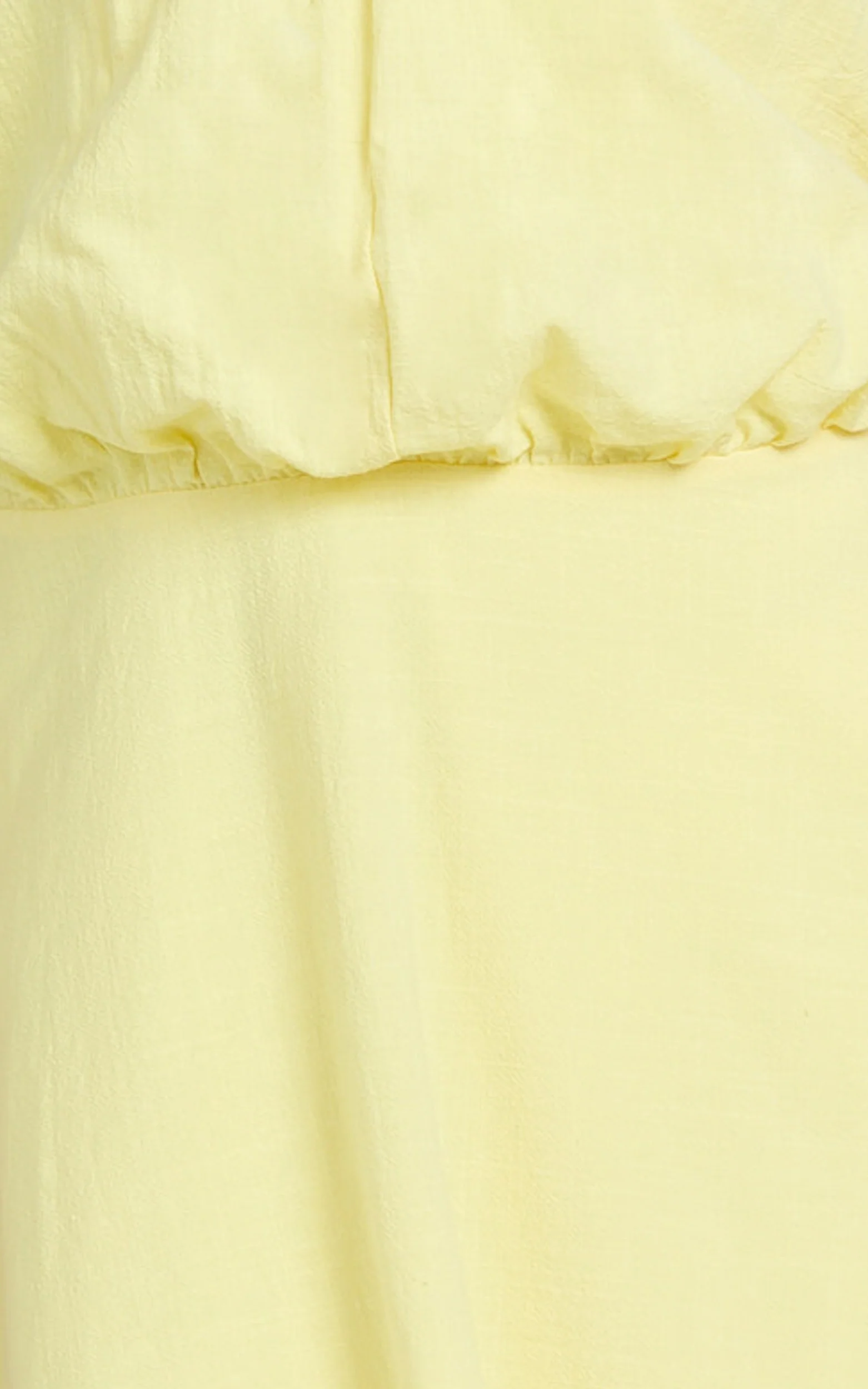 Violetta Maxi Dress - Backless Linen Look Hater Neck Dress in Lemon - Image 6