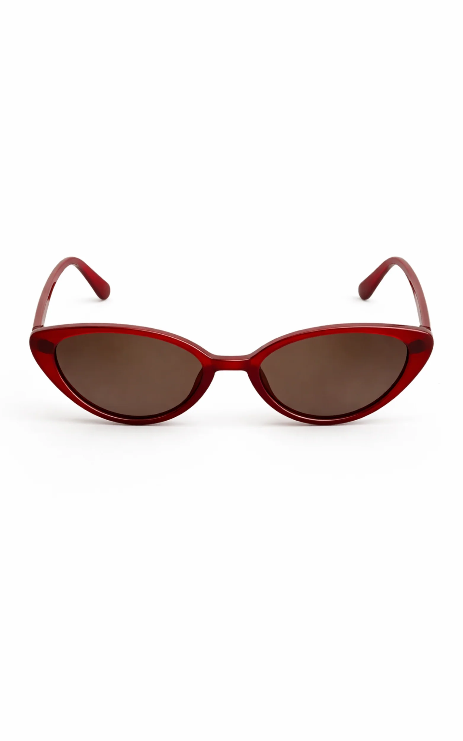 Yvette Sunglasses - Cat Eye Sunglasses in Red - Image 2