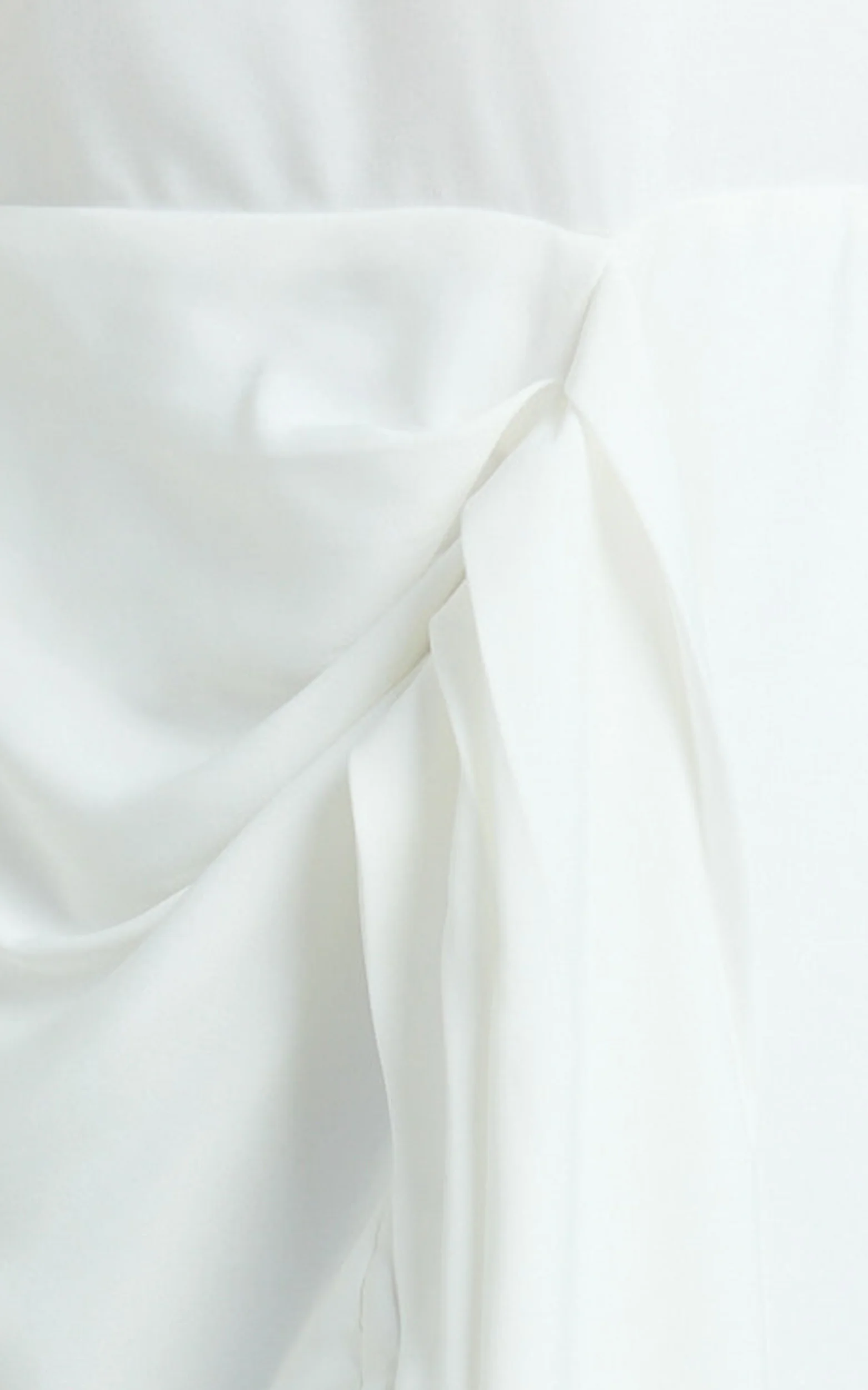 Zoey Mini Dress - Wide Sleeve Tie Skirt Dress in Ivory - Image 7